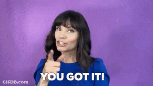 Woman Giving Thumbs Up Saying You Got It GIF