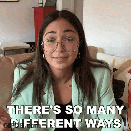 Woman Glasses Light Blue Jacket There's So Many Different Ways GIF