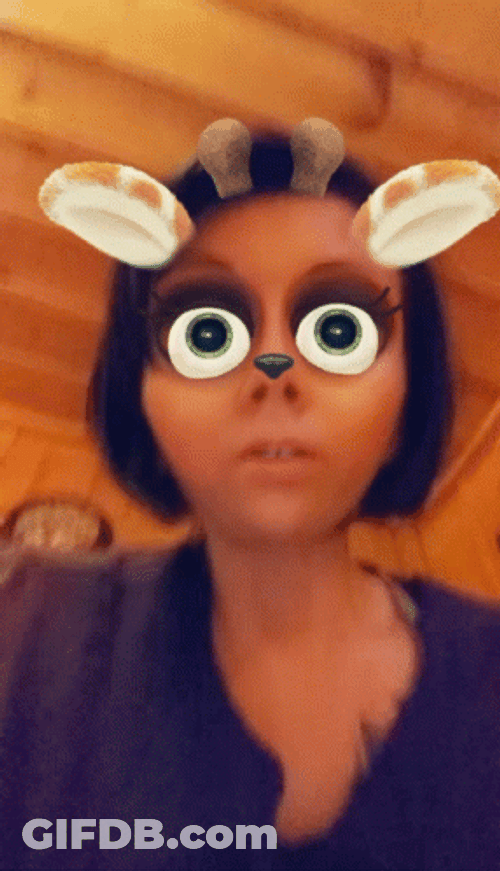 Woman Googly Eyes Filter GIF