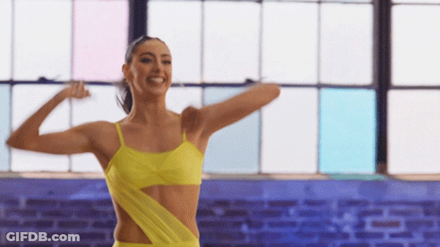 Woman Gymnastic Cartwheel GIF