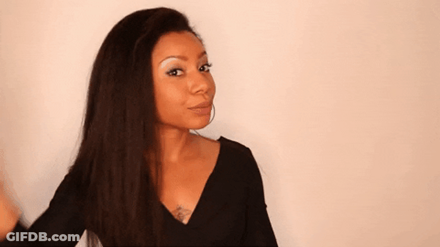 Woman Hair Flip And Finger Snap GIF