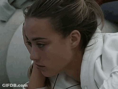 Woman Hand On Face GIF