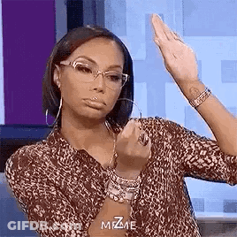 Woman Hand Up Ban Small Talk Laptop GIF