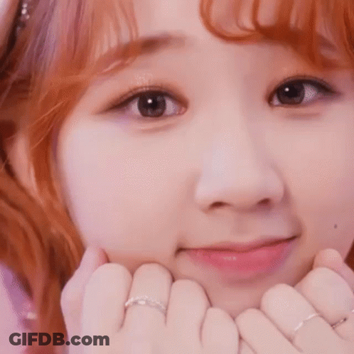 Woman Hands On Chin Close Up GIF