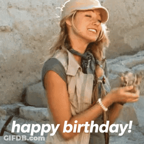 Woman Happy Birthday GIF