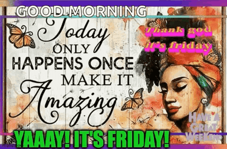 Woman Happy Friday Meme GIF
