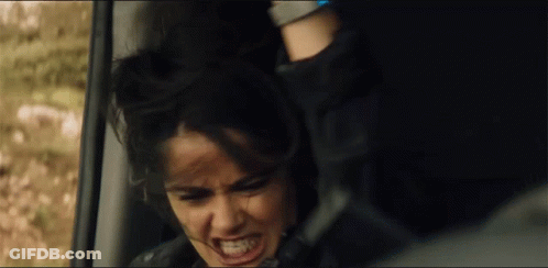 Woman Held In Car By Man GIF