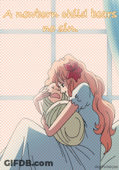 Woman Holding Baby A Newborn Child Bears No Sin GIF