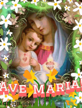 Woman Holding Baby Ave Maria GIF