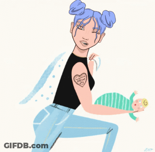 Woman Holding Baby Happy Mother's Day GIF