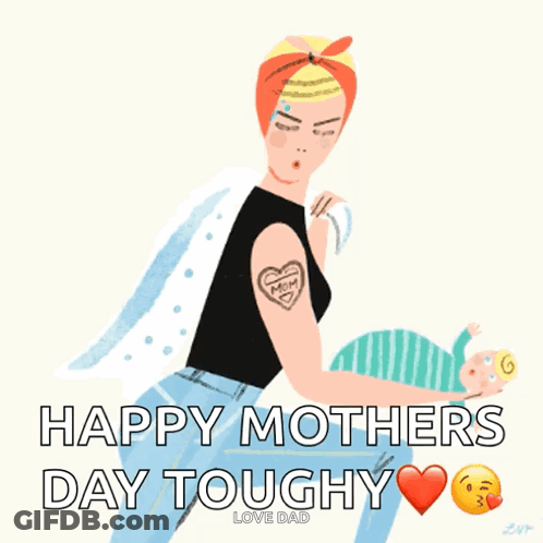 Woman Holding Baby Happy Mothers Day GIF