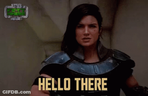 Woman Holding Baby Yoda In Bag GIF