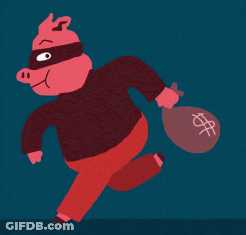 Woman Holding Bag By Innydale Securities Bank GIF