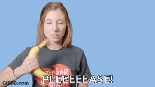 Woman Holding Banana In Mouth Saying Call Me GIF