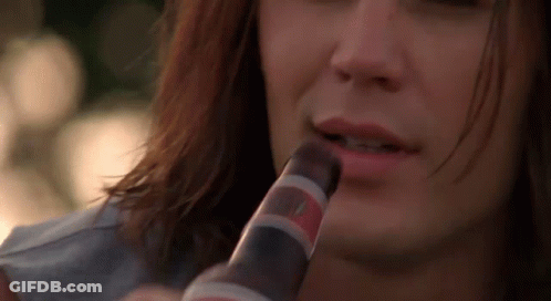 Woman Holding Beer GIF