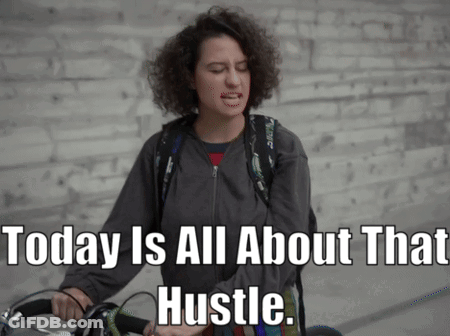 Woman Holding Bike Today Is All About That Hustle GIF