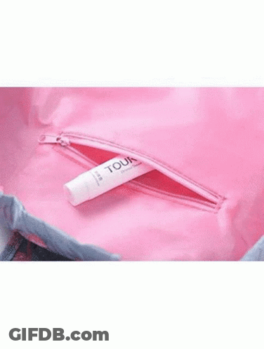 Woman Holding Black Bag With Side Zipper GIF