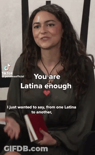 Woman Holding Book Says You Are Latina Enough From One Latina To Another GIF