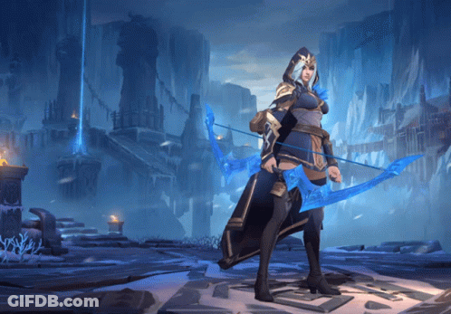 Woman Holding Bow And Arrow GIF