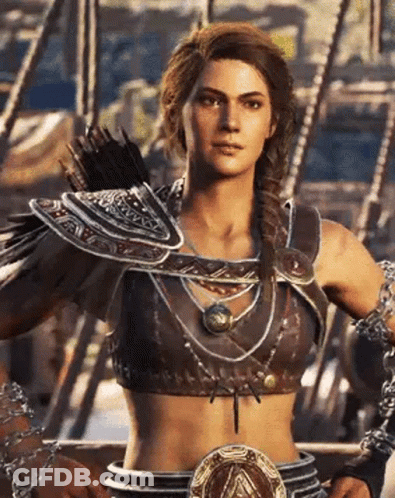Woman Holding Bow And Arrow GIF