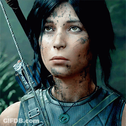 Woman Holding Bow And Arrow With Bird Necklace GIF