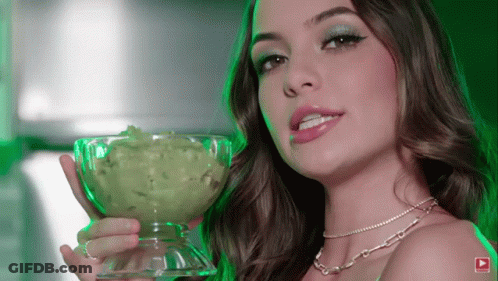 Woman Holding Bowl Of Guacamole GIF