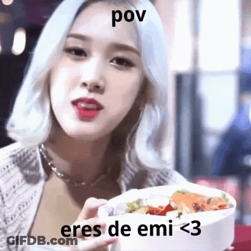 Woman Holding Bowl POV Eres De Emi <3 GIF