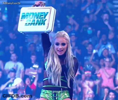 Woman Holding Briefcase Saying Money In The Bank GIF