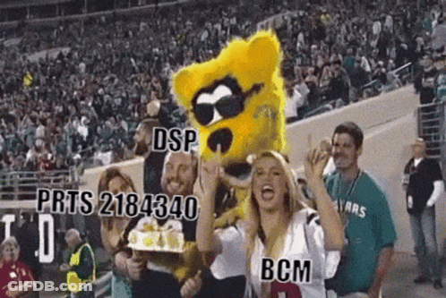 Woman Holding Cake Mascot Dsp Prts 2184340 Bcm GIF