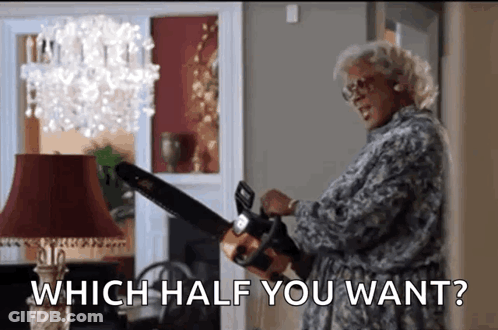 Woman Holding Chainsaw GIF