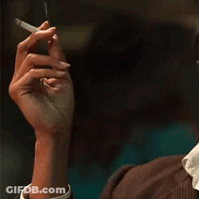 Woman Holding Cigarette GIF