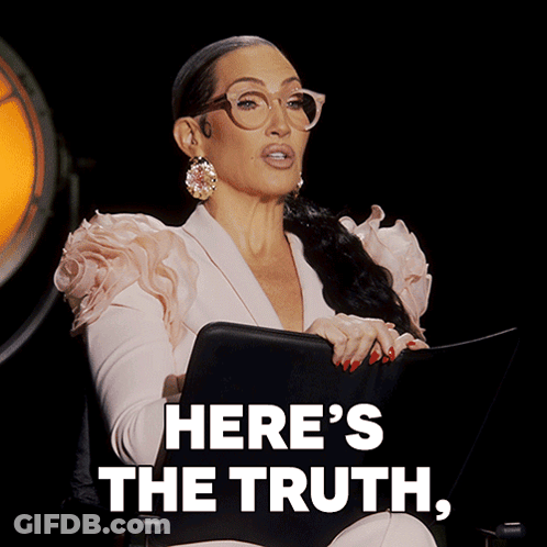 Woman Holding Clipboard Saying Here's The Truth Behind Her GIF