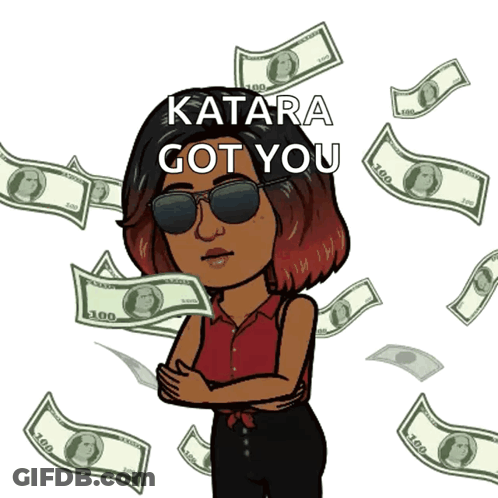 Woman Holding Dollar Bill Katara Got You GIF