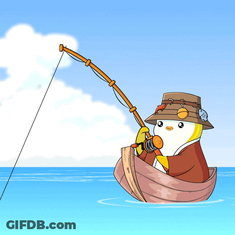 Woman Holding Fish On Dock GIF