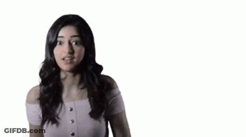 Woman Holding Fist In Front Of F Y Sign GIF
