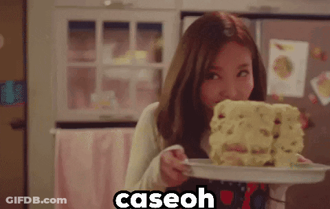 Woman Holding Food Plate With Caseoh GIF
