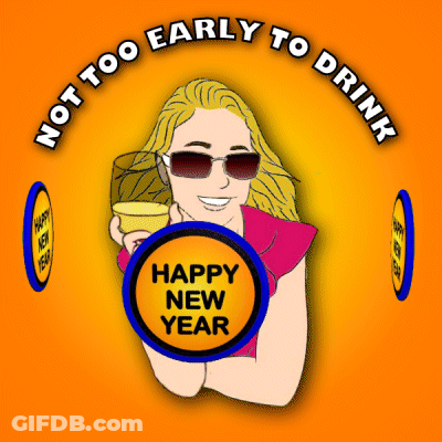 Woman Holding Glass Not Too Early To Drink GIF