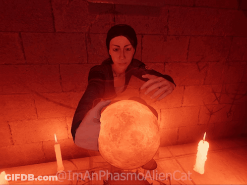Woman Holding Glowing Sphere Imanphasmaaliencat GIF
