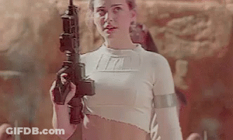 Woman Holding Gun GIF