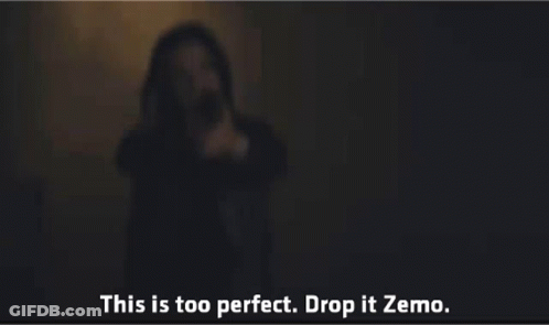 Woman Holding Gun Saying This Is Too Perfect Drop It Zemo GIF