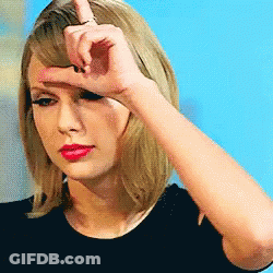 Woman Holding Hand To Forehead Making Funny Face GIF