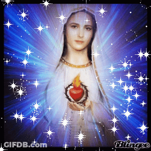 Woman Holding Heart Blingee GIF