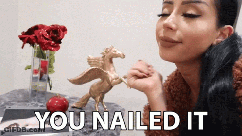 Woman Holding Horse Statue You Nailed It GIF