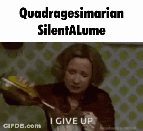 Woman Holding Knife Saying I Give Up GIF