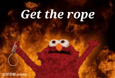 Woman Holding Knife Talking To Man GIF