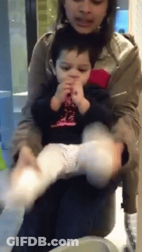 Woman Holding Little Boy Wearing I Love You Shirt GIF