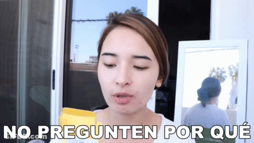 Woman Holding Lotion Says No Preguntan Por Que GIF