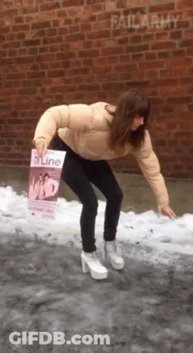 Woman Holding Magazine Saying Tline GIF