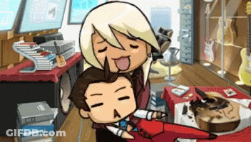 Woman Holding Man On Shoulders GIF