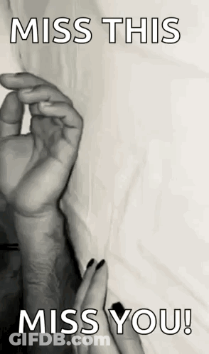 Woman Holding Man's Hand Miss This Miss You GIF
